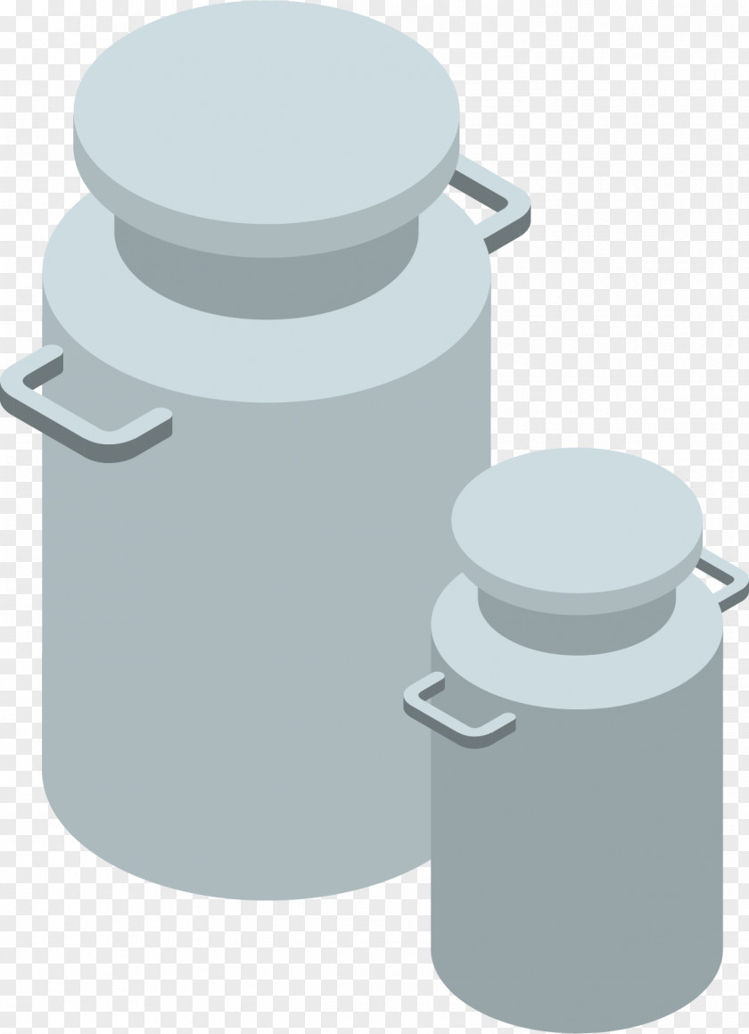 Vector Hand-painted Milk Cans Drawing Illustration PNG