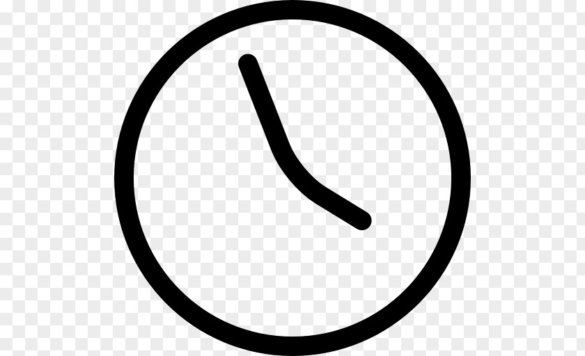 Clock Icon Web Typography Font PNG