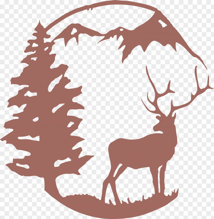 Handcrafted Wooden Camping Signs Moose Deer Wall Metal Art PNG