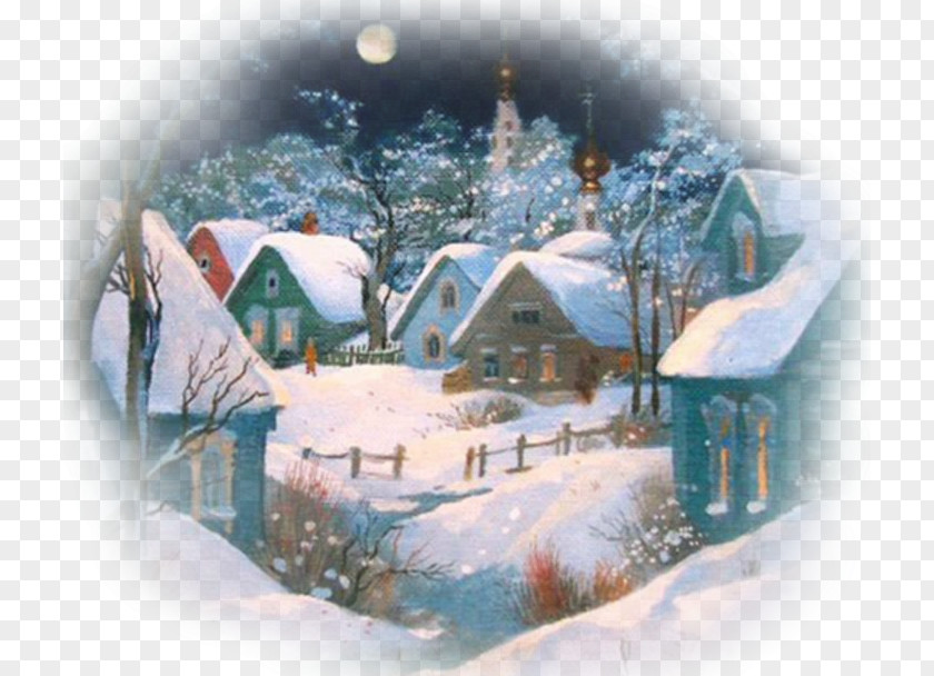 Snow Treasure Christmas Village Eve Winter PNG
