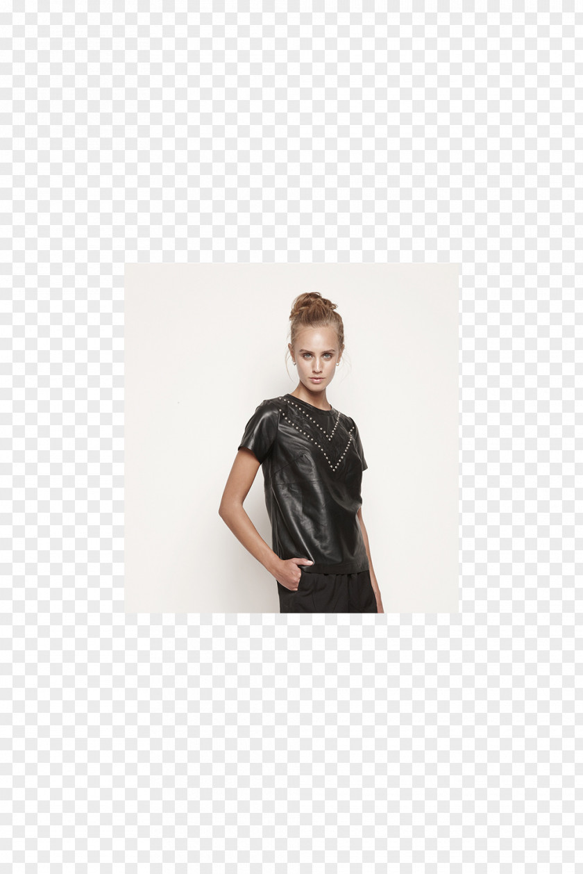 T-shirt Sleeve Shoulder Dress Black M PNG