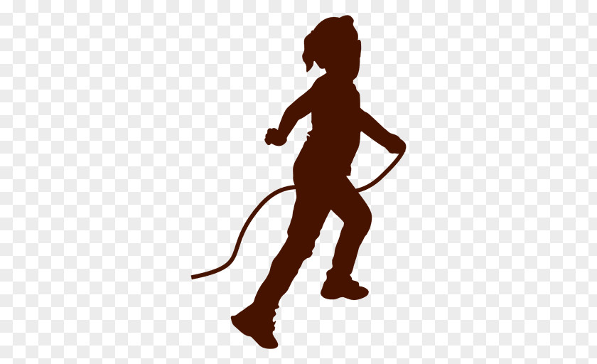 Child Silhouette Jump Ropes Drawing PNG