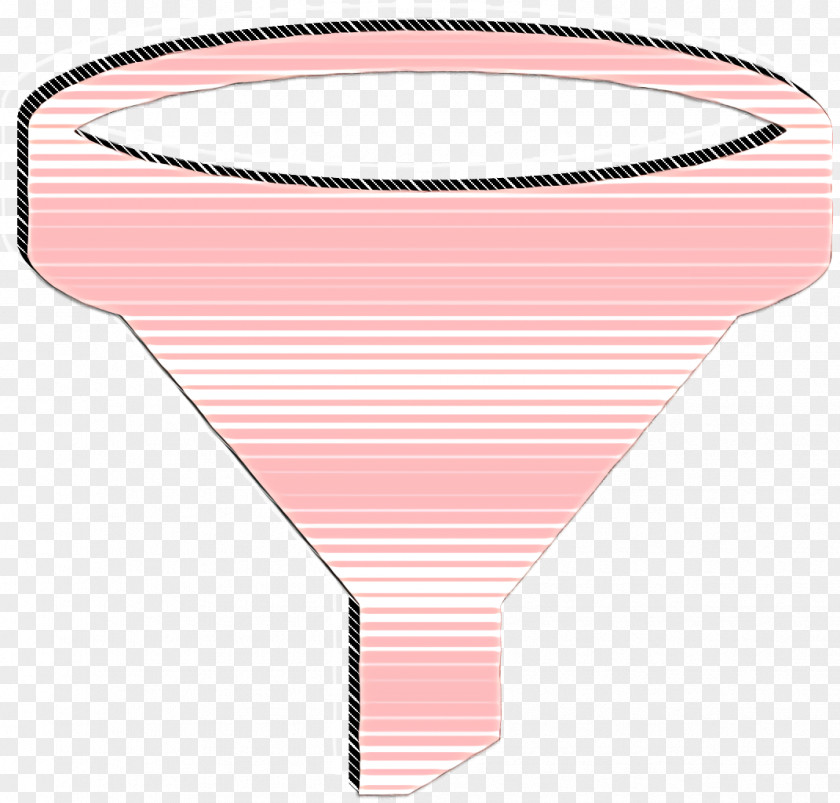 Interface Icon Funnel Black Shape PNG