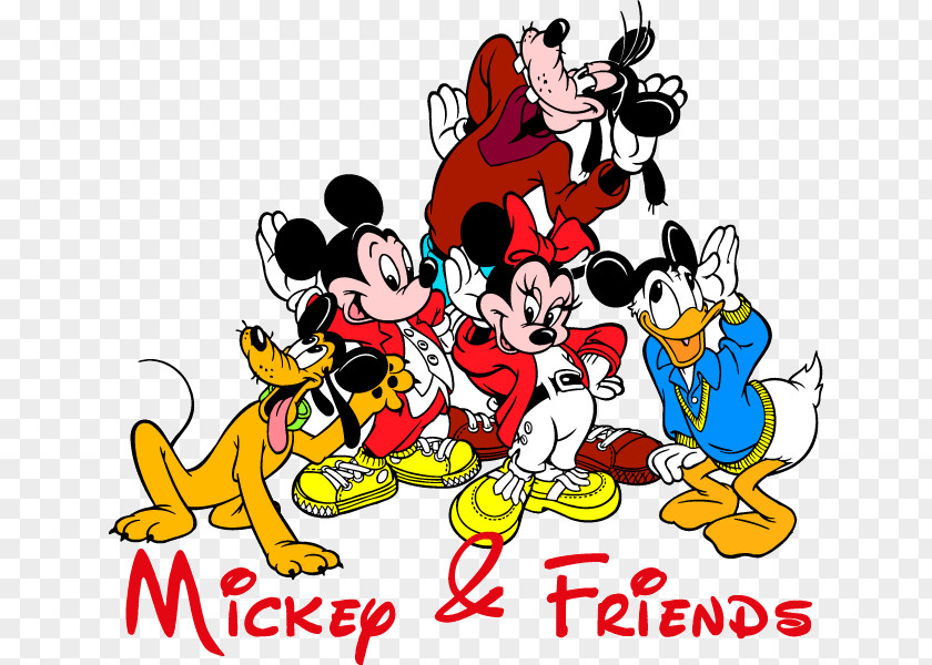 Mickey Mouse Minnie Donald Duck Pluto PNG