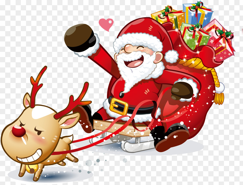 Santa Claus Creative Christmas Clip Art PNG