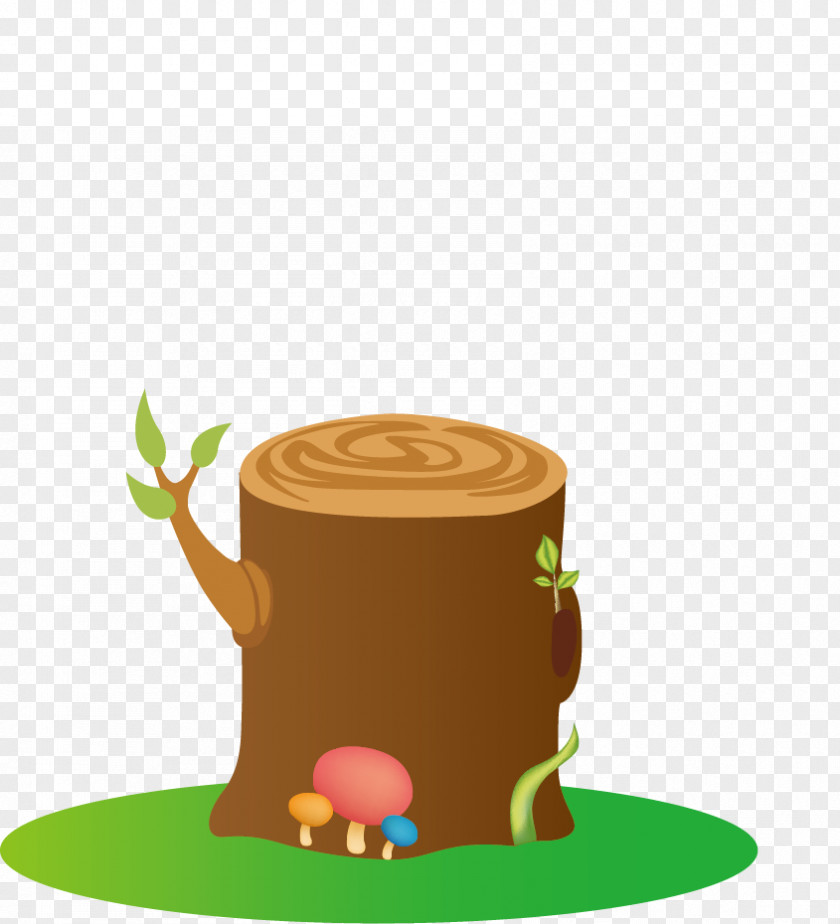 Tree Stump Cartoon Clip Art PNG