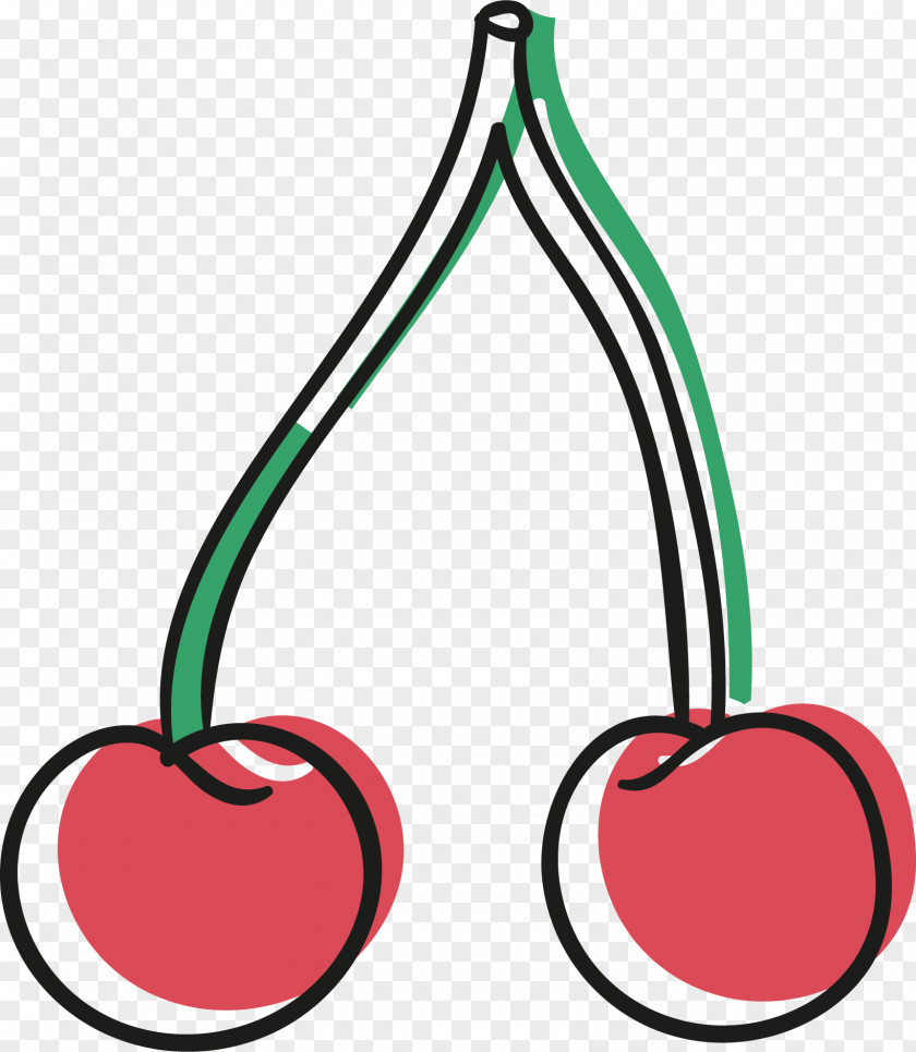 Vector Hand-painted Cherry Posters Poster Clip Art PNG