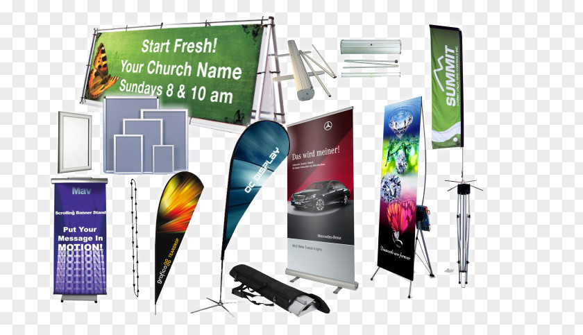 Banner Point Of Sale Display Advertising Sales PNG