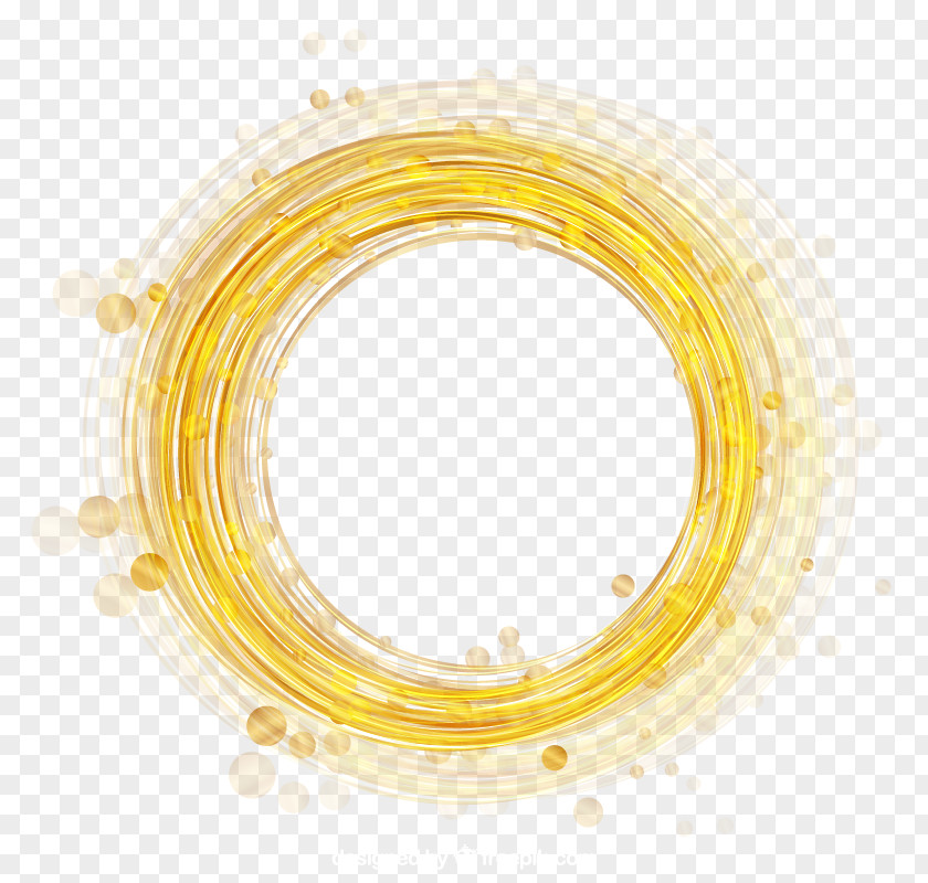 Gold Ring Vector Material Download PNG