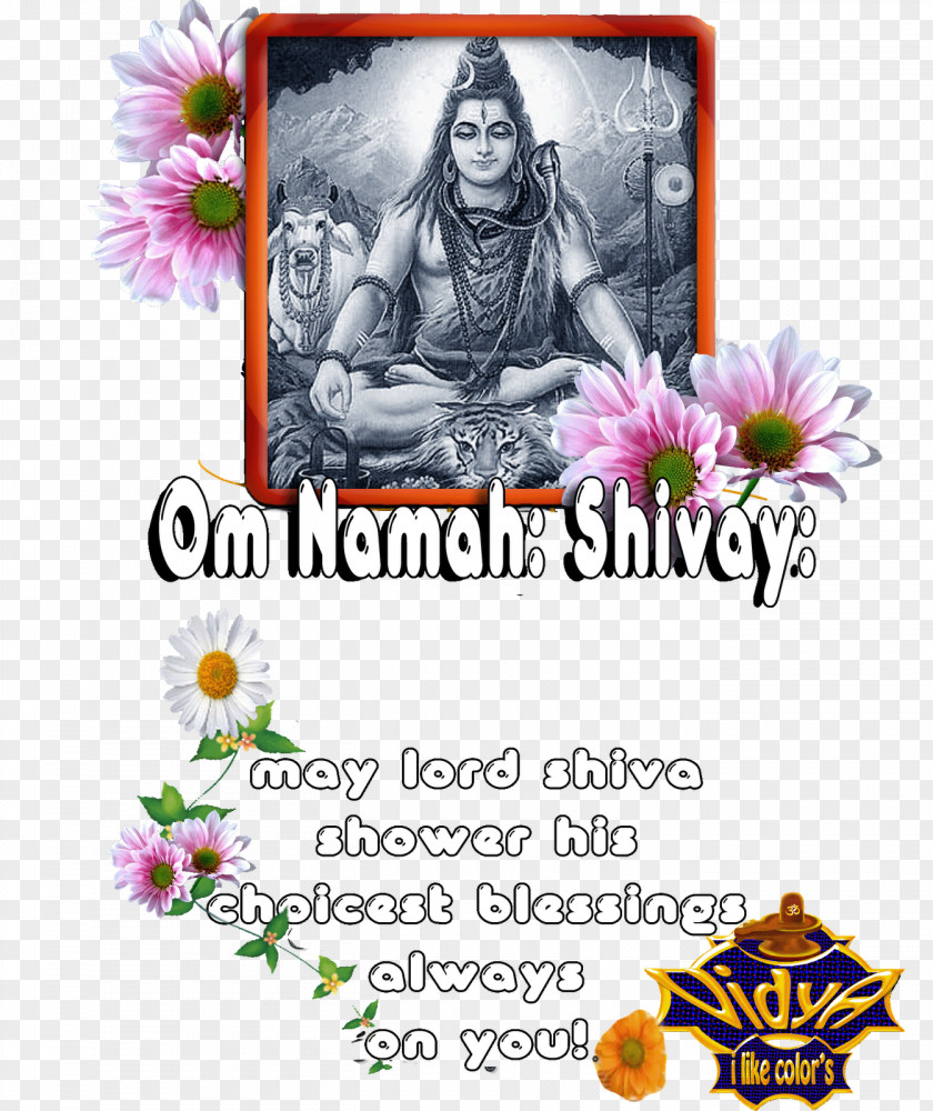 Om Namah Shivay Mahadeva Shivaya Amarnath Temple Floral Design Columbidae PNG
