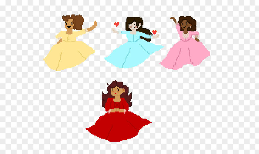 Schuyler Sisters Pixel Art The Clip PNG