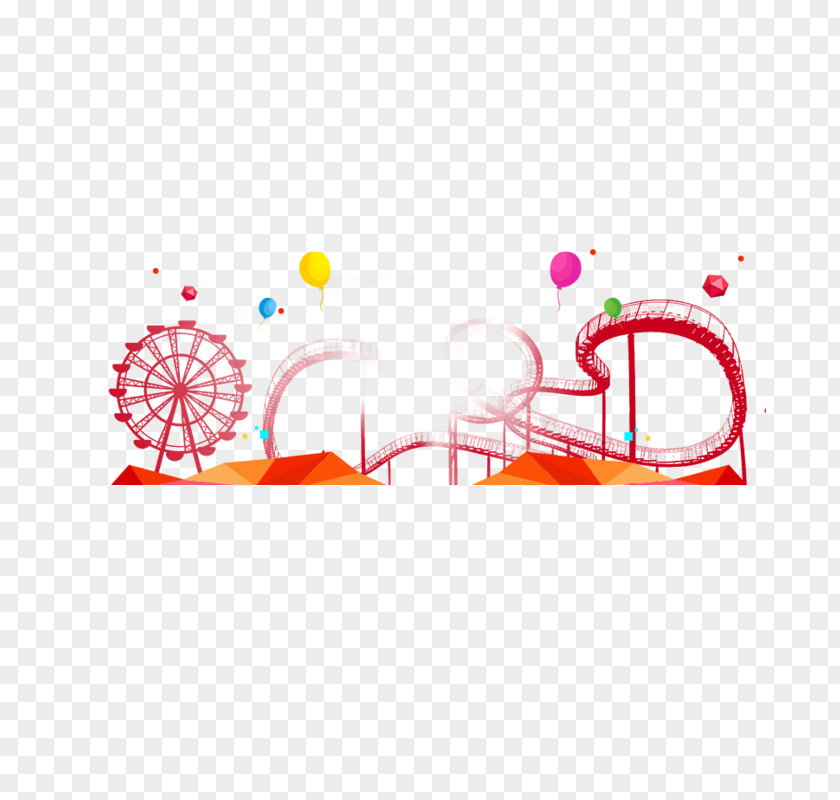 Amusement Park Decorative Background Parc Temxe0tic Graphic Design PNG