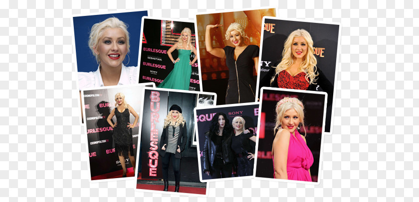 Christina Aguilera Public Relations Collage PNG