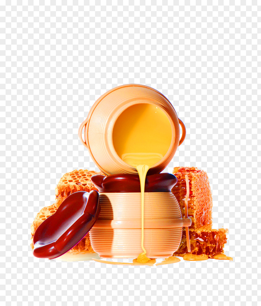 Yellow Fresh Honey Decorative Patterns Lotion Milk Exfoliation Paraffin Wax Hand PNG