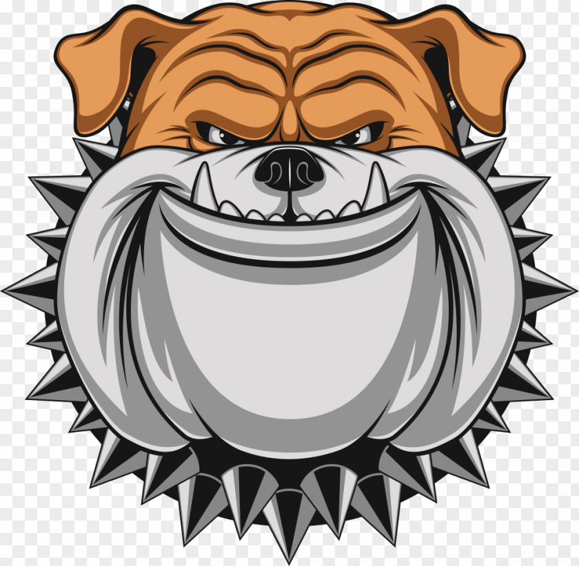 Angry Cartoon Dog Bulldog Stock Illustration PNG