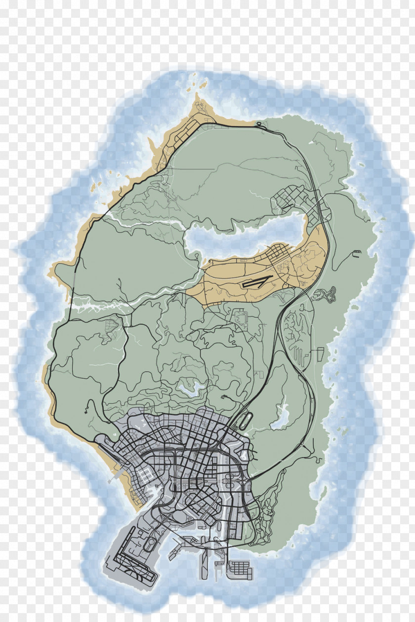 Whole World Grand Theft Auto V Auto: San Andreas IV: The Lost And Damned Video Game Map PNG
