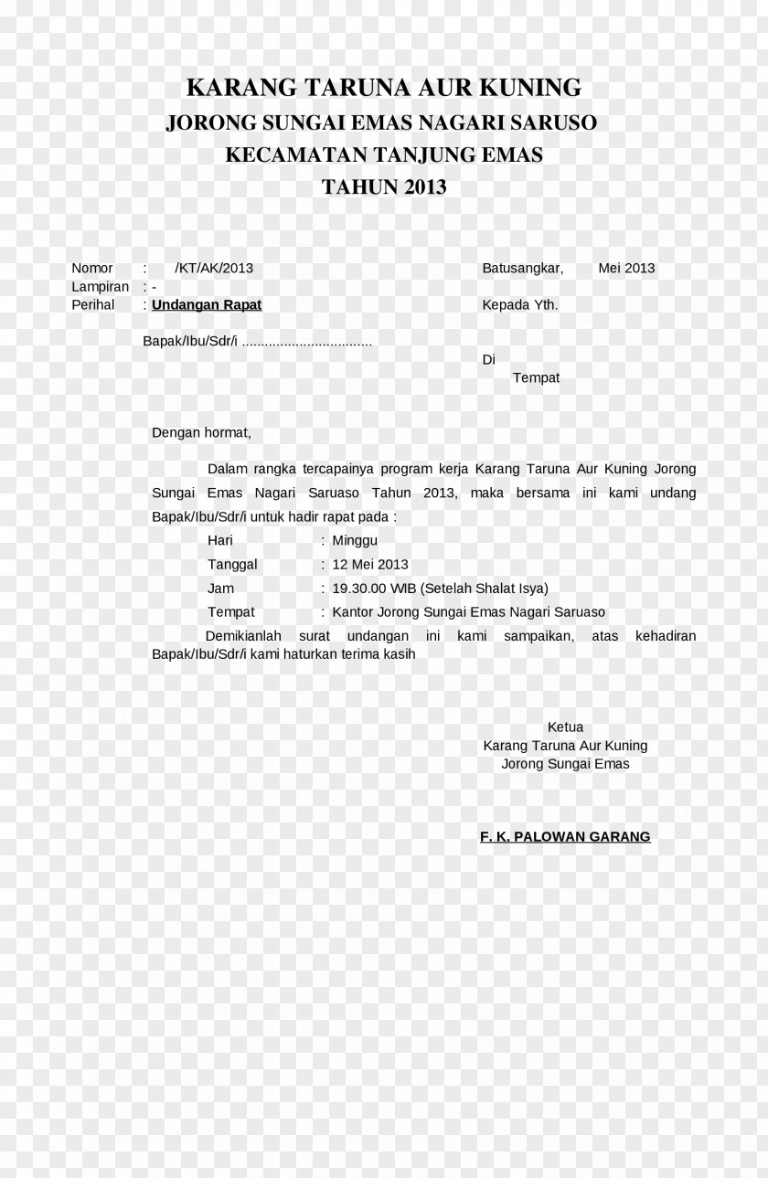 Karang Taruna Document Line Angle PNG