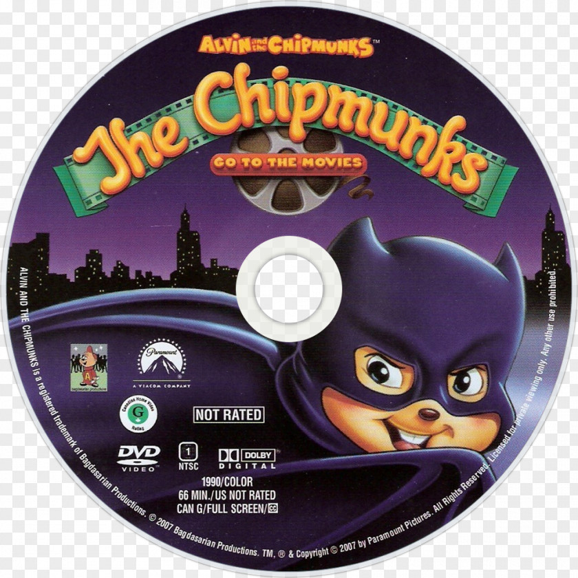 Alvin And The Chipmunks In Film Compact Disc DVD PNG