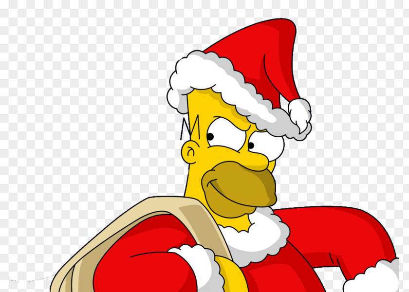 Bart Simpson Homer Santa Claus Santa's Little Helper Lisa PNG