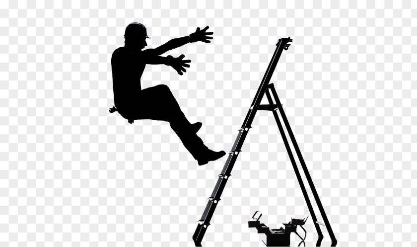 Ladder Lone Worker Risk Safety Hazard PNG
