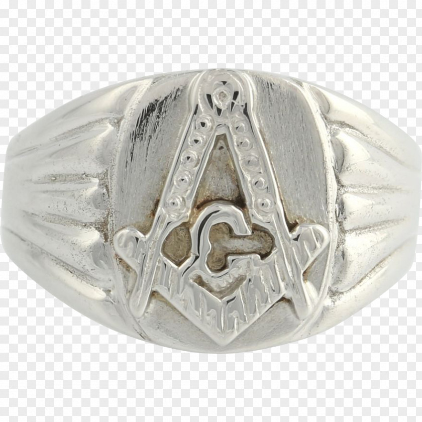 Silver Freemasonry Gold Northeastern University Ring PNG