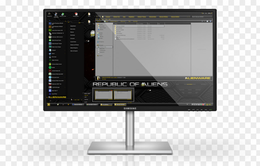 Alienware Computer Monitors Software Dark Display Device Theme PNG