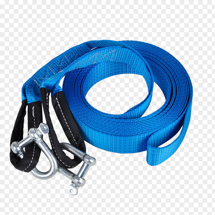 Blue Traction Rope Free Buckle Chart Webbing Tow Truck PNG