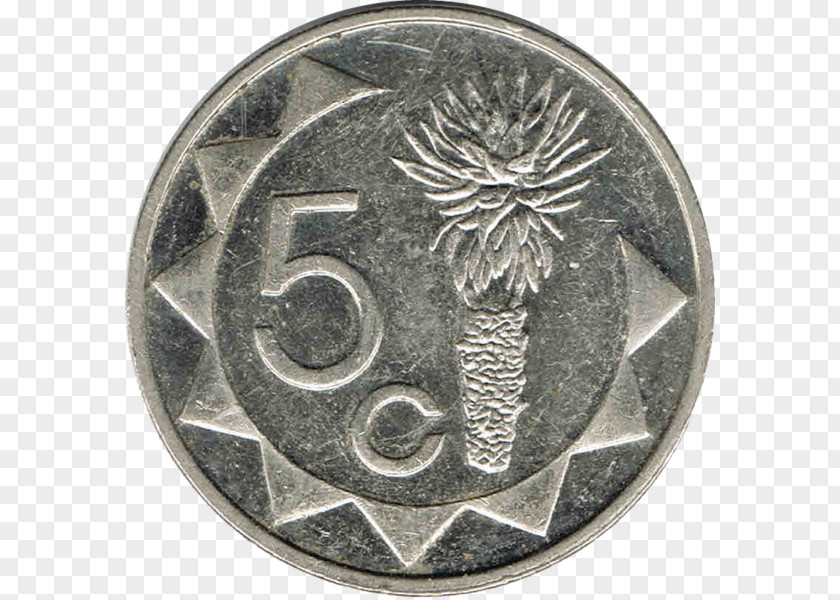 Coin Namibian Dollar Quarter Cent Currency PNG