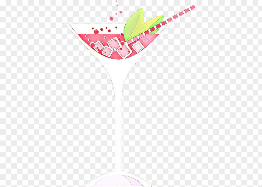 Martini Glass Pink Drink Cocktail PNG