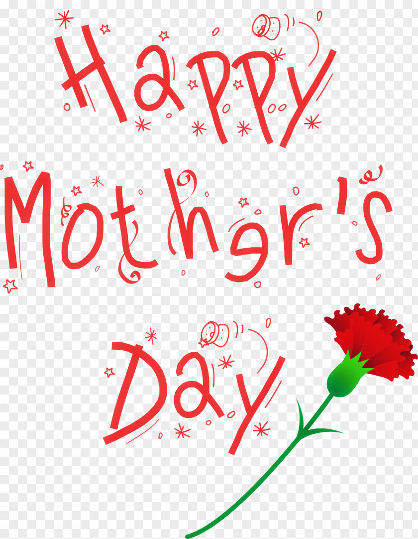 Mothers Day Calligraphy Happy PNG