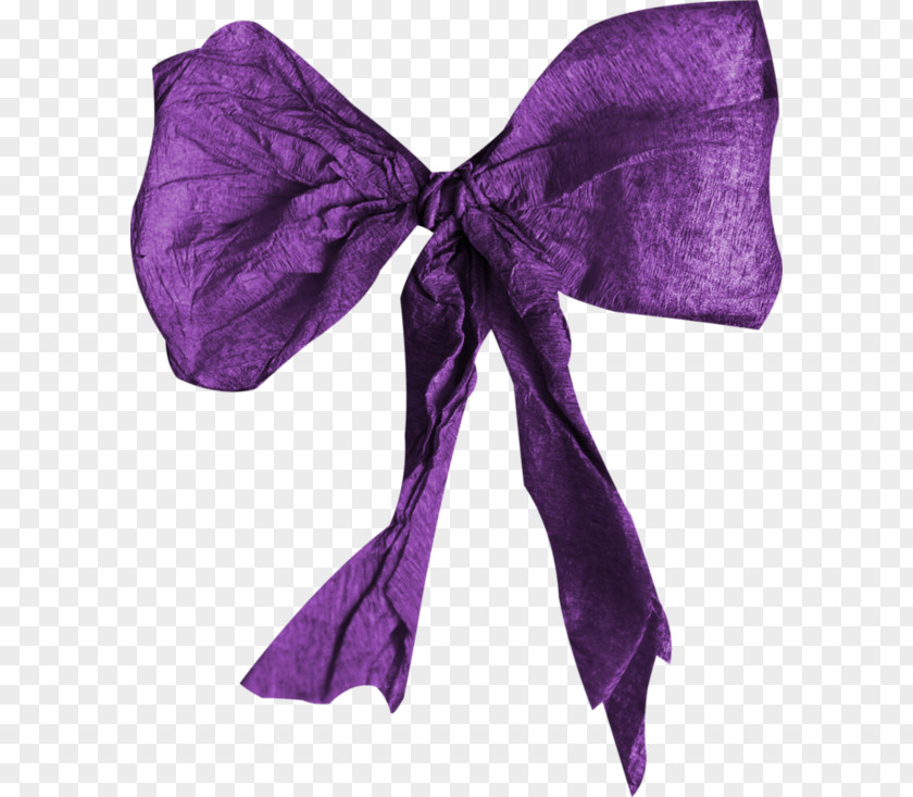 Purple Bowknot Material Ribbon PNG