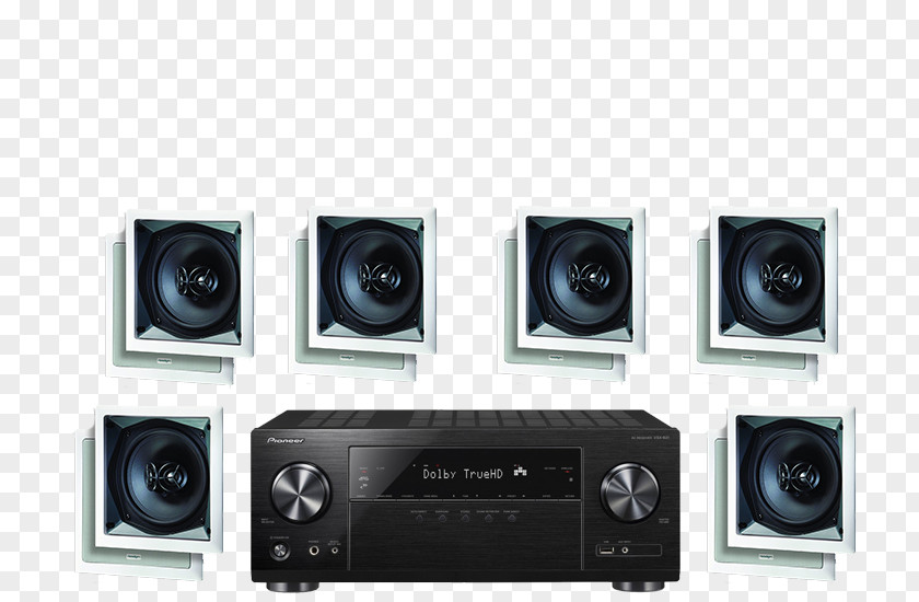 Stereo Wall AV Receiver Ultra-high-definition Television Home Theater Systems Video Scaler Audio PNG
