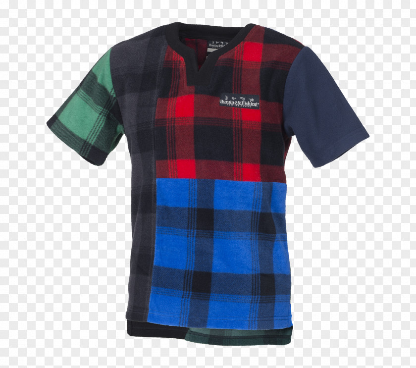 T-shirt Hunting Clothing Tartan Sleeve PNG