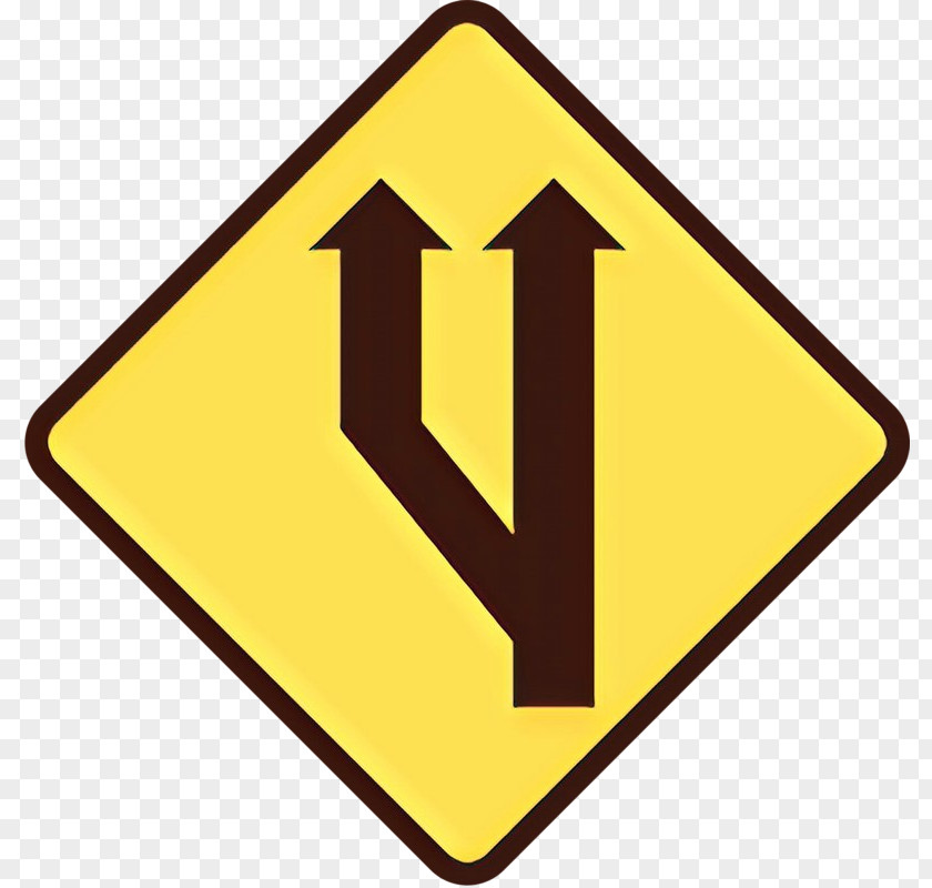 Yellow Signage Sign Traffic Line PNG