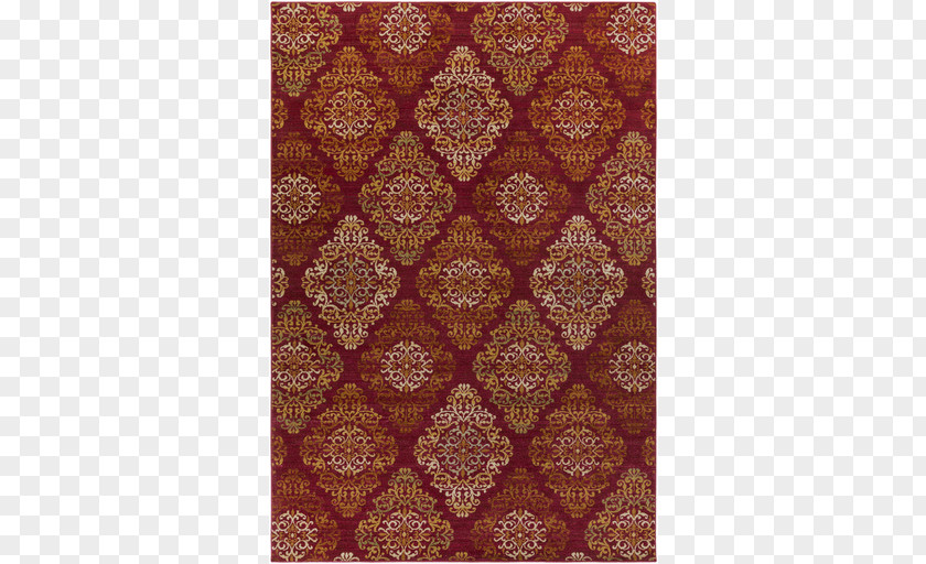 Arabesque Gold Red Carpet Furniture Flooring PNG