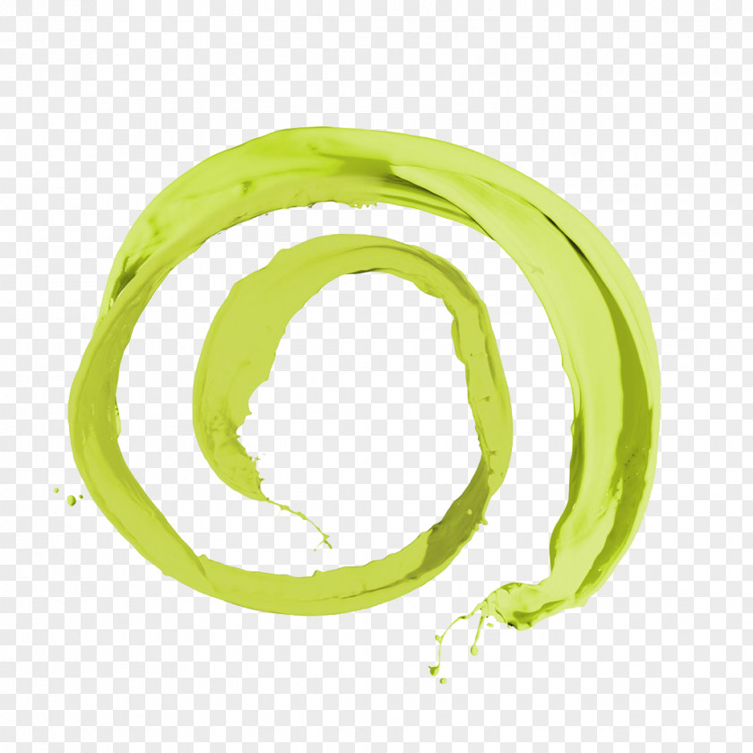 Green Pigment Swirls PNG