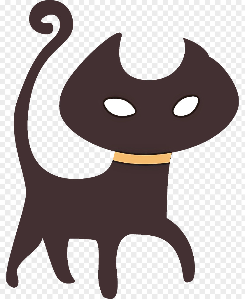 Halloween Black Cat Scaredy PNG