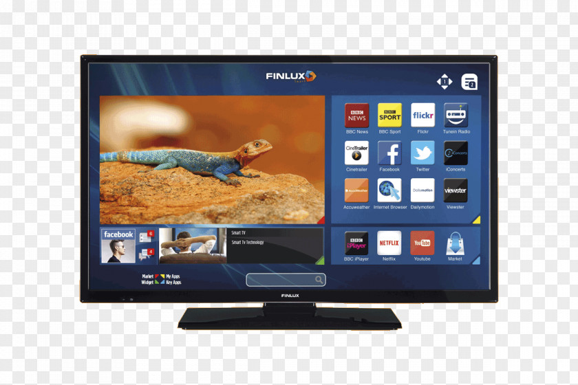 High-definition Television LED-backlit LCD HD Ready Smart TV PNG