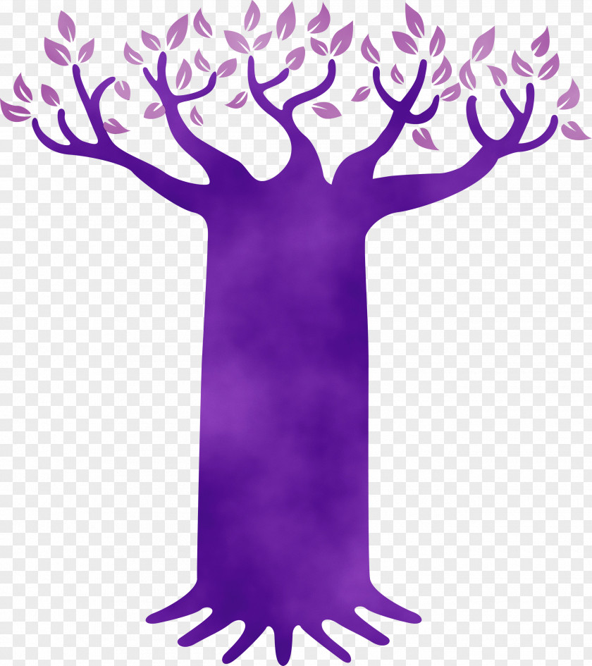 Purple M-tree Meter Tree PNG
