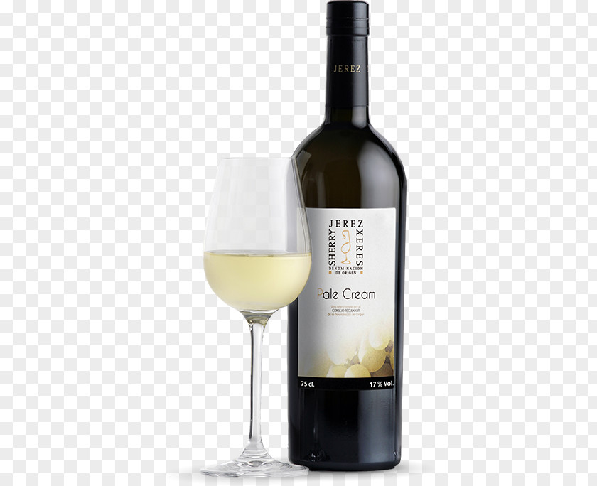 Small Glass Bottles White Wine Manzanilla Palomino Fino PNG