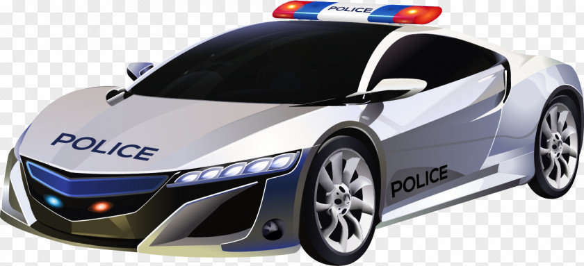 Vector Police Car PNG