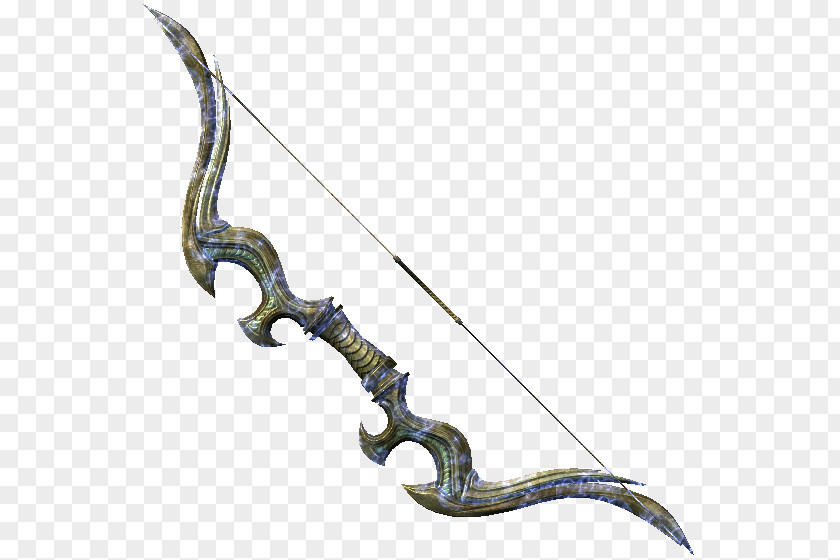 Weapon The Elder Scrolls V: Skyrim – Dragonborn Bow And Arrow PNG