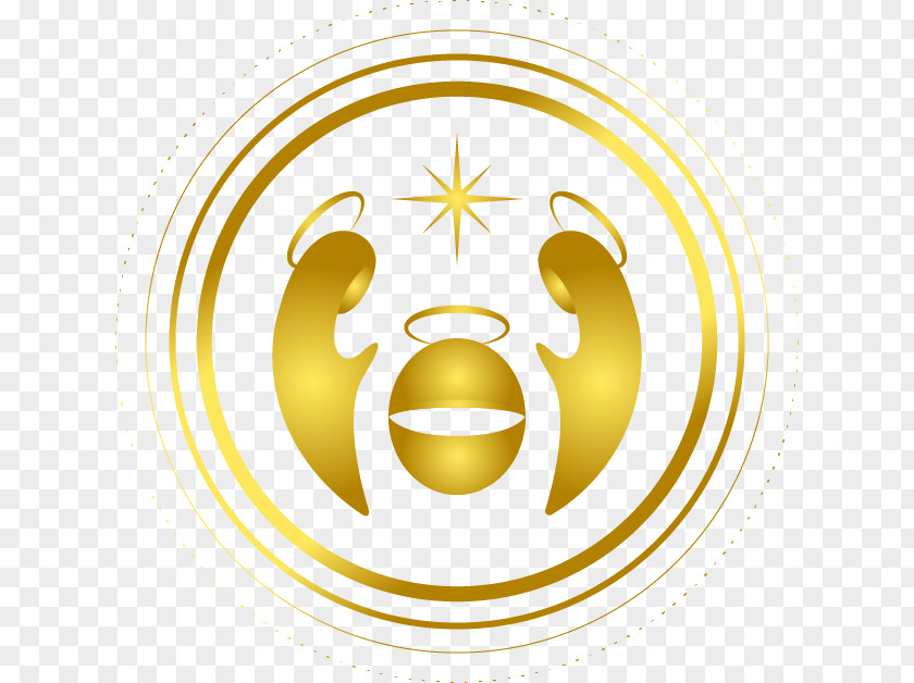 Golden Light Of Jesus On Christmas Day Euclidean Vector Nativity PNG