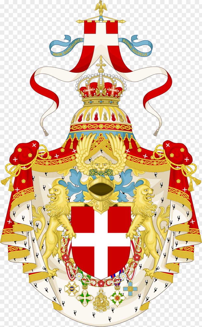 Italy Kingdom Of King House Savoy Coat Arms PNG