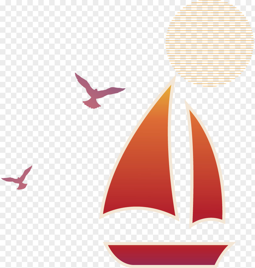 Sailboat Bird Icon PNG
