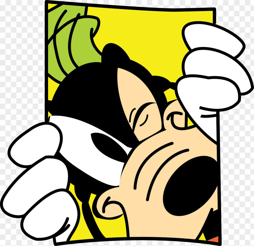 Cartoon Dog Lying In The Window Goofy Mickey Mouse Minnie Pluto Eeyore PNG