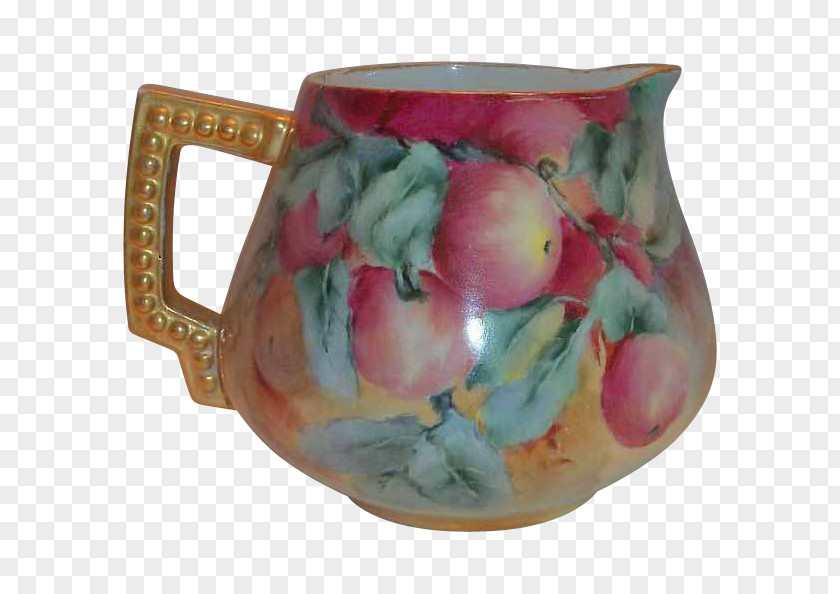 Leaves Hand-painted Ceramic Pitcher Jug Mug Tableware PNG