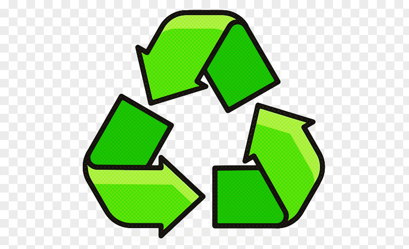 Recycling Number Background Green PNG