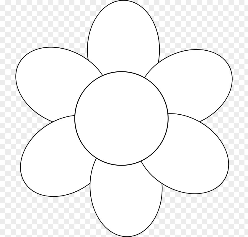 Blank Flower Cliparts White Circle Area Angle Pattern PNG