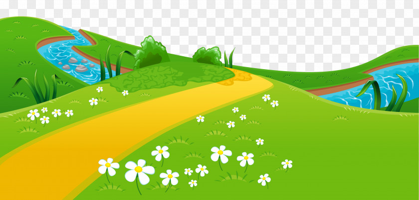 Meadow And River Ground Clipart Clip Art PNG